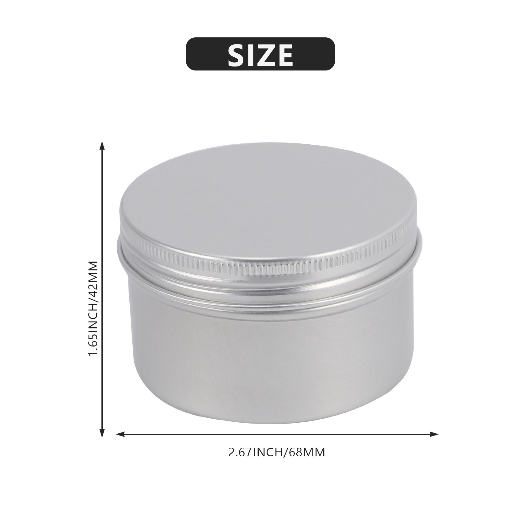 Metal Tin Lid 4Oz - NEW HOT In Stock-12Pcs 4Oz Metal