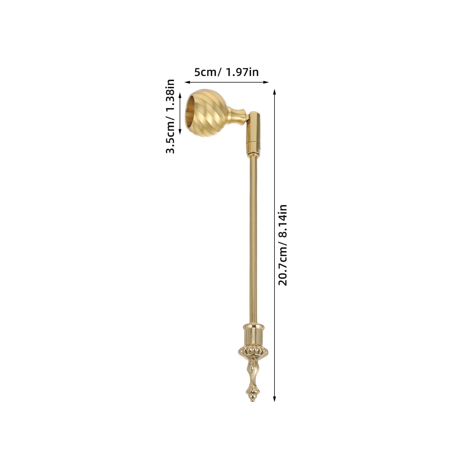 Vintage Pumpkin-Shaped Snuffer - Wick Dipper Tool recension och pris