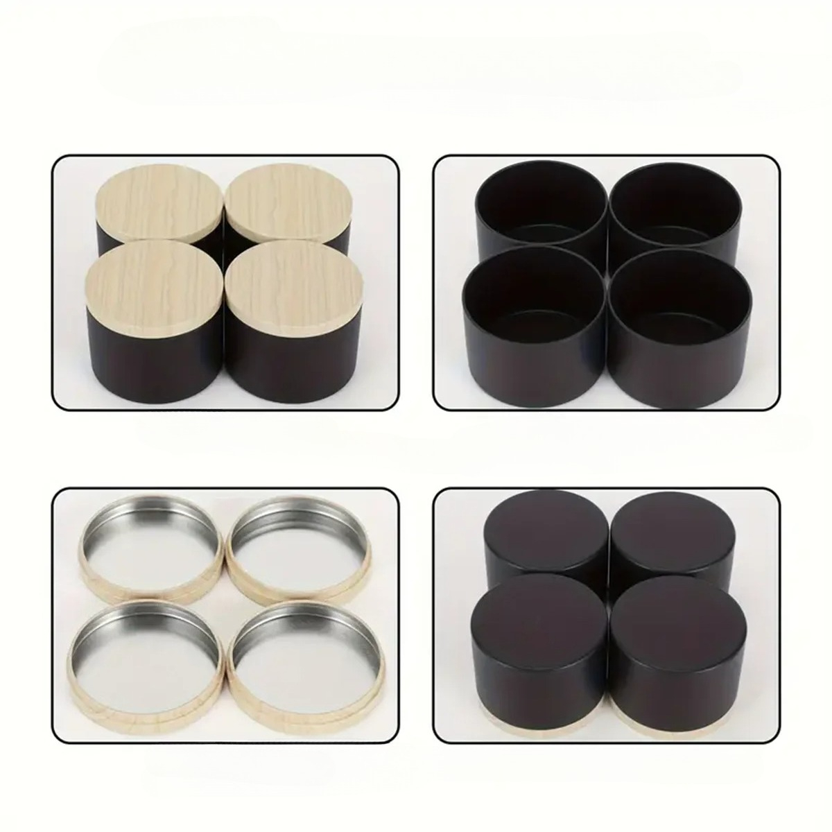 12Pcs 4oz Round Metal Tin Cans - Metal Tin Lid 4Oz recension och pris