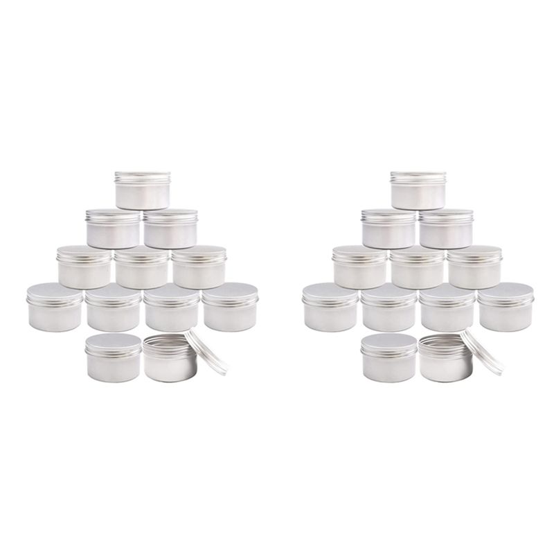 ABJN-24Pcs 4Oz Metal Candle Ti - Metal Tin Lid 4Oz recension och pris