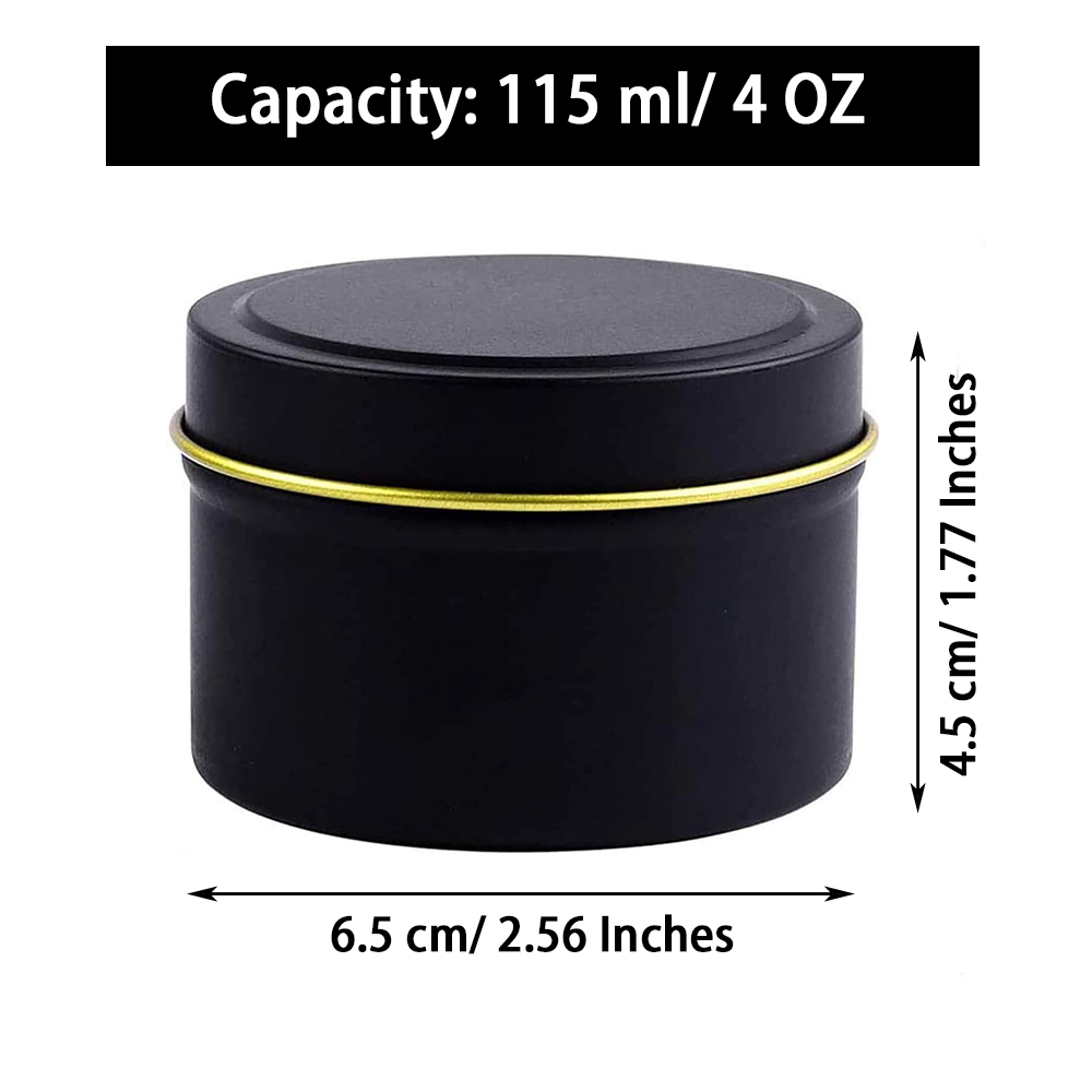 4 OZ Candle Tins 24 Pcs Empty  - Metal Tin Lid 4Oz recension och pris
