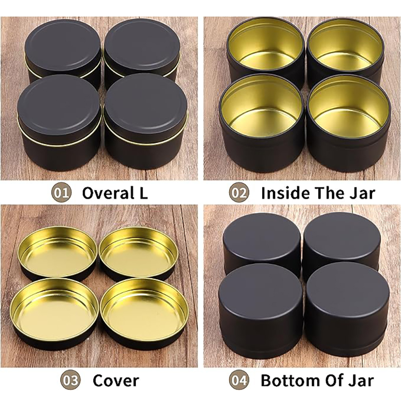 4 OZ Candle Tins 24 Pcs Empty  - Metal Tin Lid 4Oz recension och pris