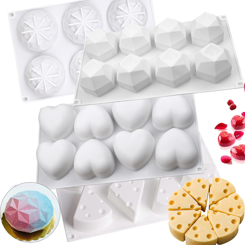 3D Mousse Cake Baking Mold Hea - Candle Supplies Eu recension och pris