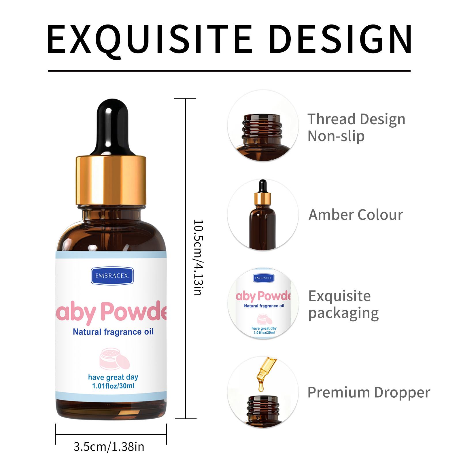 30ml Baby Powder Fragrance Oil - Candle Supplies Fragrance Oil recension och pris