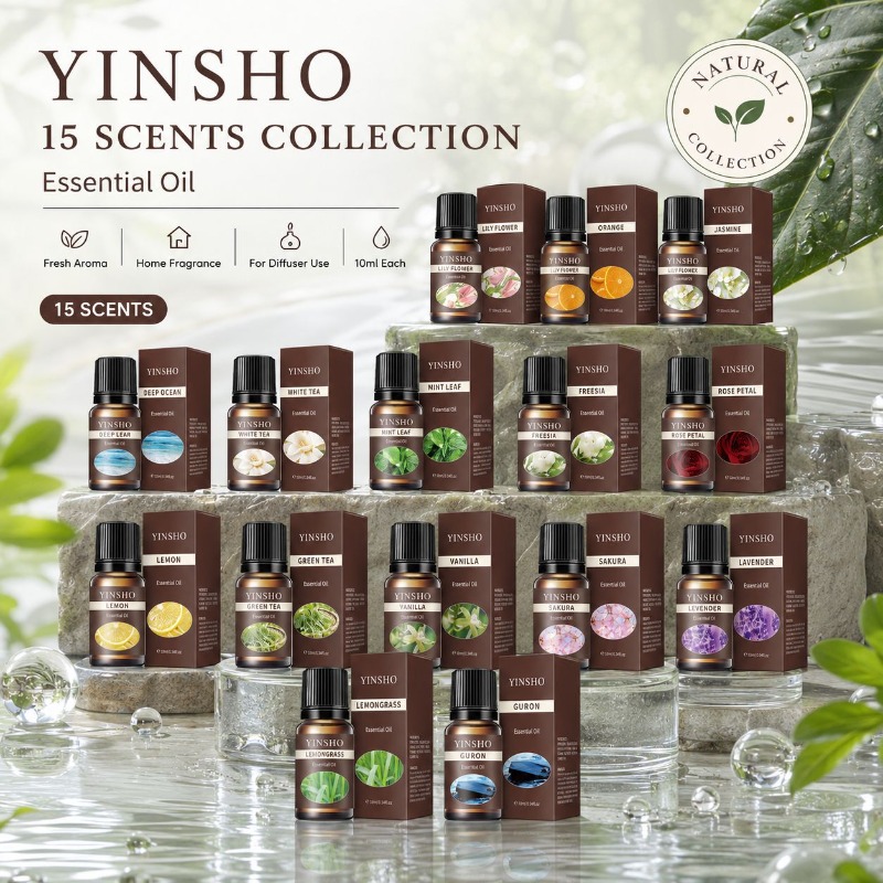 Fragrance Essential Oil Set 15 - Candle Supplies Fragrance Oil recension och pris