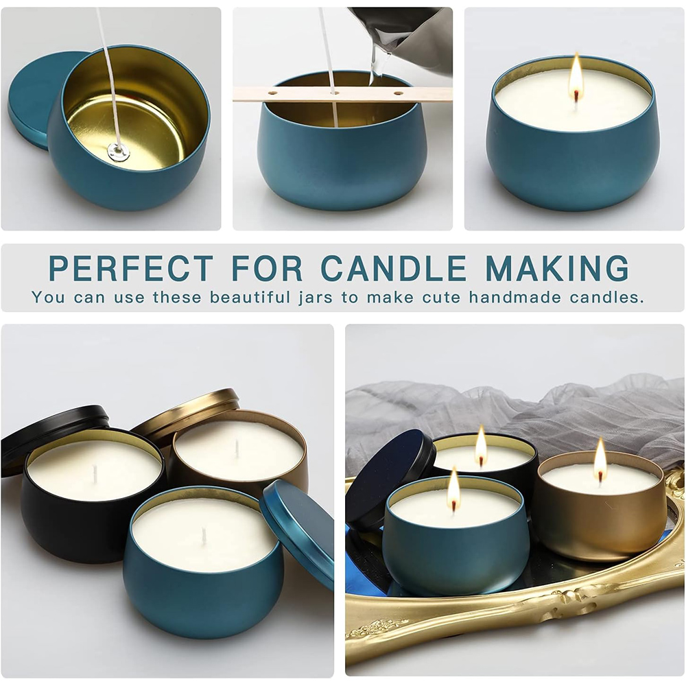 4oz 8oz Candle Containers with - Metal Tin Lid 4Oz recension och pris
