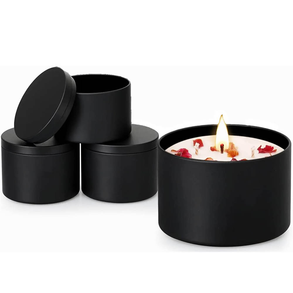 4Oz Black Candle Tins,Candle J - Metal Tin Lid 4Oz recension och pris