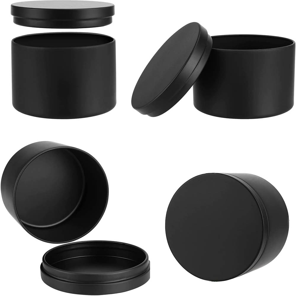4Oz Black Candle Tins,Candle J - Metal Tin Lid 4Oz recension och pris